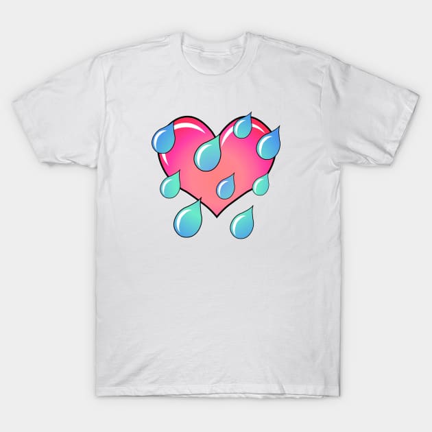 Weeping Heart T-Shirt by RawSunArt